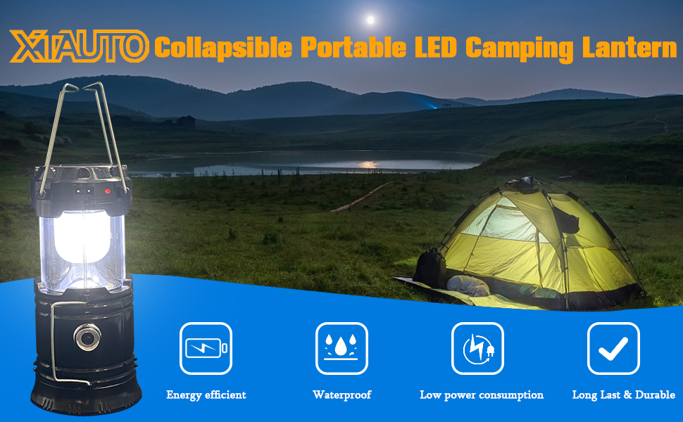 collapsible portable led camping lantern