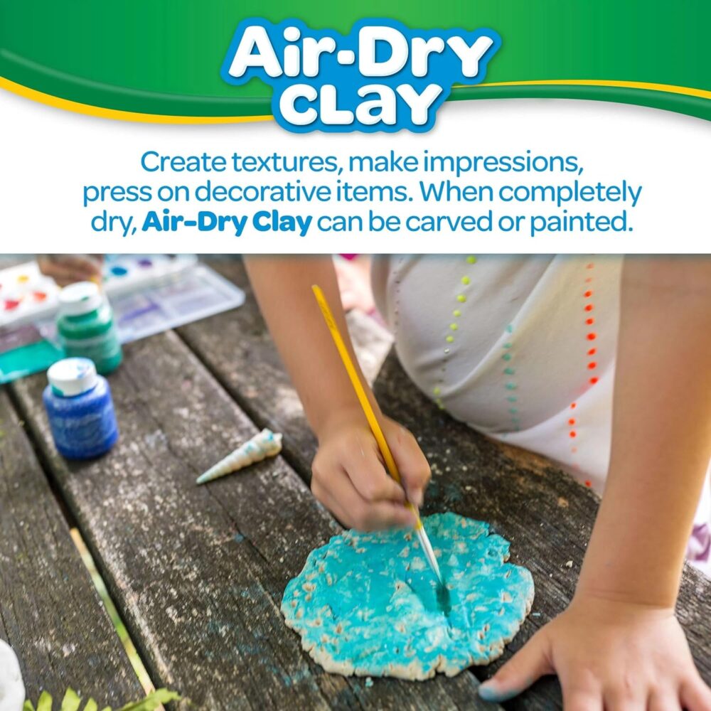 Crayola Air Dry Clay (5lb Bucket), Natural White Modeling Clay for Kids - Image 3