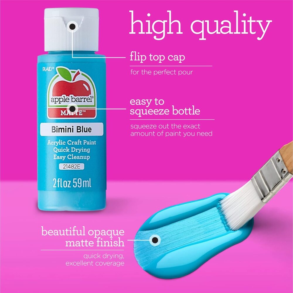 Acrylic Paint in Assorted Colors (2 oz), 20513, Bright Yellow - Image 3