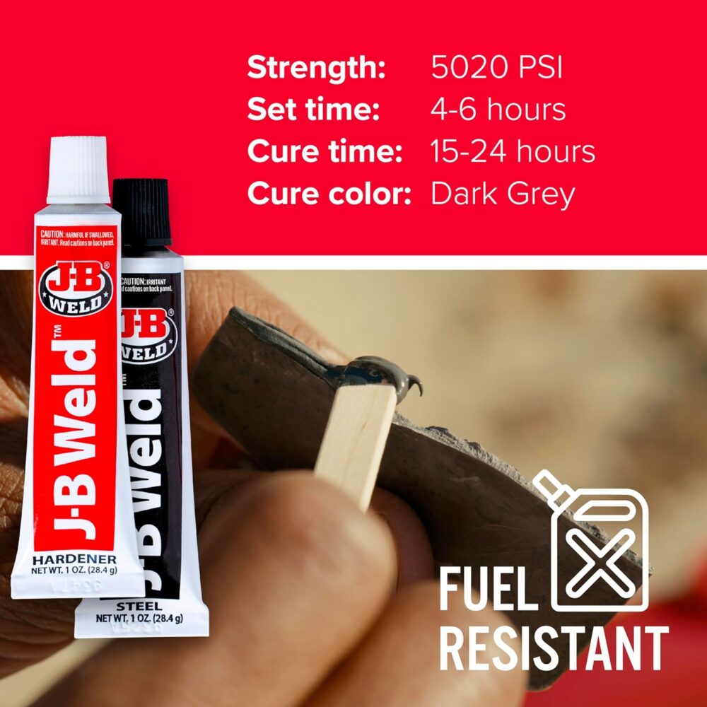 JB Weld Original Cold-Weld 8265-SUK Steel Reinforced Epoxy - Dark Grey - Image 2