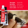 JB Weld Original Cold-Weld 8265-SUK Steel Reinforced Epoxy - Dark Grey - Image 2