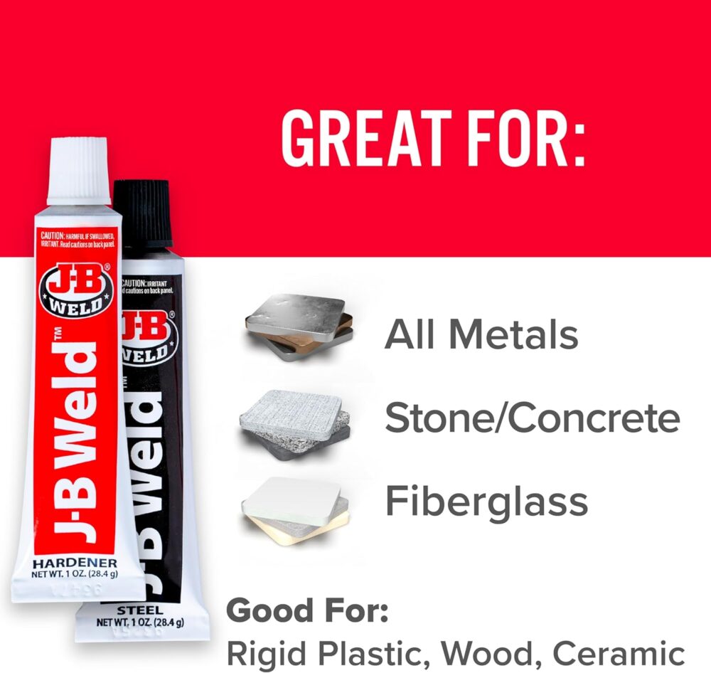 JB Weld Original Cold-Weld 8265-SUK Steel Reinforced Epoxy - Dark Grey - Image 3