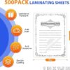 600 Pack Laminating Sheets - Image 3