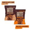 Brownie Brittle – Chocolate Chip & Salted Caramel Thin and Crispy Sweet Snacks - Image 3