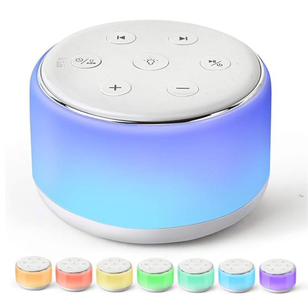 FamiSym White Noise Sound Machine Baby for Sleeping with Night Light