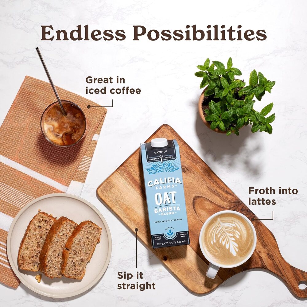 Califia Farms - Oat Barista Blend Oat Milk, 32 Oz (Pack of 6) - Image 2