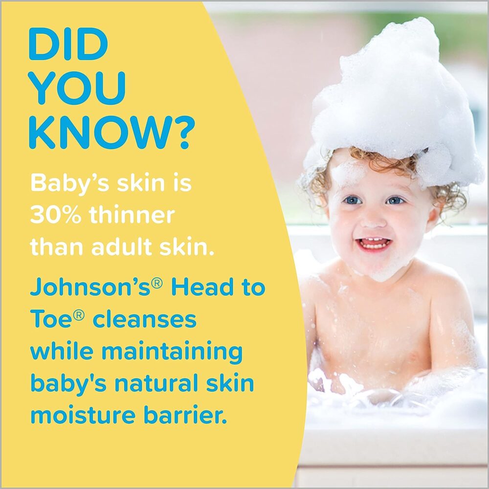 Johnson's Head-To-Toe Gentle Baby Body Wash & Shampoo - Image 2