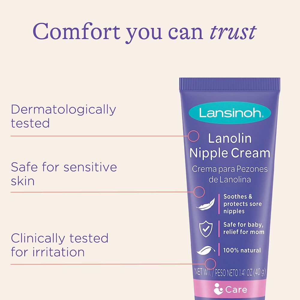 Lansinoh Lanolin Nipple Cream, Safe for Baby and Mom, Breastfeeding - Image 2