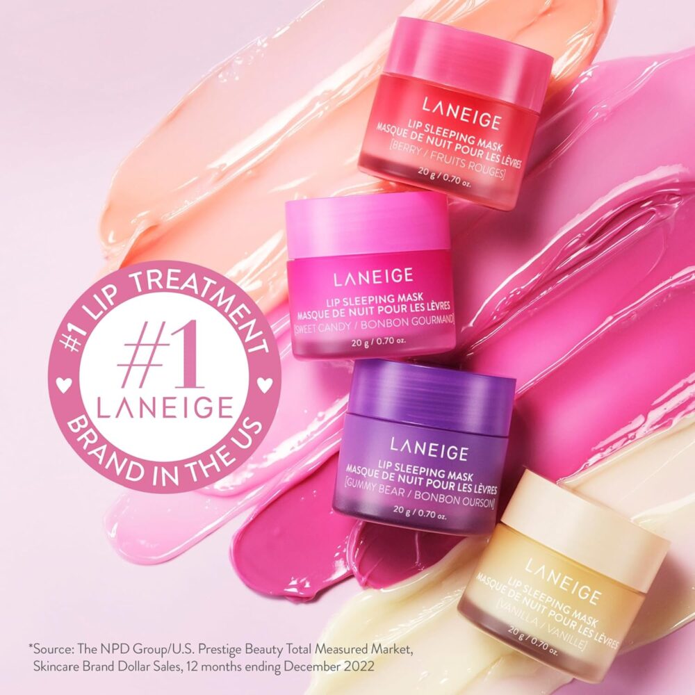 LANEIGE Lip Sleeping Mask: Nourish & Hydrate with Vitamin C, Antioxidants, 0.7 oz. - Image 2