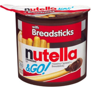 Nutella & Go Chocolate Hazelnut Spread with Breadsticks, 1.8 Oz (Pack of 24)