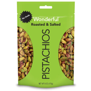 Wonderful Shelled Roasted & Salted Pistachio, 6 Ounce, 10 per Case