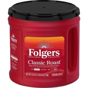 Folgers Classic Roast, 25.9 Ounce, 6 Per Case