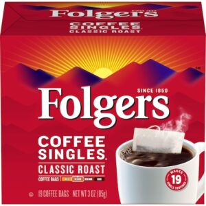 Folgers Regular Coffee Singles 3 oz (0.19 lbs) 12 Per Case