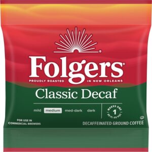 Folgers Decaffeinated Classic Fraction Pack, 1.05 Ounce, 1 Per Case