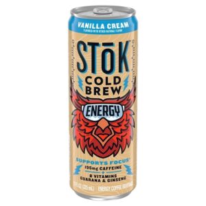 Stok Vanilla Energy Coffee 11 fl oz (0.69 lbs) 12 Per Case