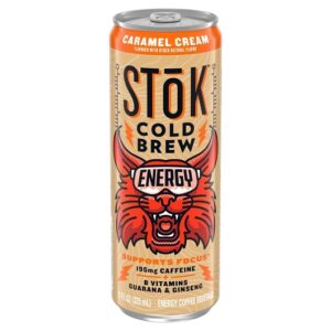 Stok Caramel Energy Coffee, 11 Fluid Ounce, 12 Per Case