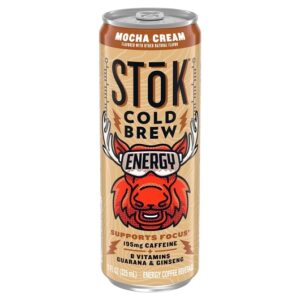 Stok Mocha Energy Coffee, 11 Fluid Ounce, 12 Per Case