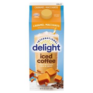 International Delight Extended Shelf Life Caramel Macchiato Iced Coffee 64 fl oz (4.17 lbs) 6 Per Case