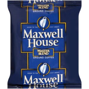 Maxwell House Coffee Master Blend Ground Coffee, 1.1 Ounce, 42 Per Case