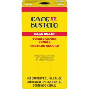Cafe Bustelo Coffee Dark Roast 2 Liter (67.6 fl oz) (4.4 lbs) 2 Per Case