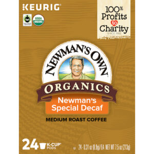 Newman's Own Coffee K-Cup Pod Special Blend Decaffeinated, 24 Count, 4 Per Case