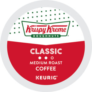 Krispy Kreme Doughnuts Coffee K-Cup Pod Classic, 24 Count, 4 Per Case