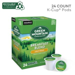 Green Mountain Coffee K-Cup Pod Breakfast Blend, 24 Count, 4 Per Case