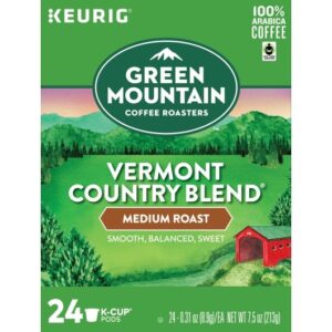 Green Mountain Coffee K-Cup Pod Vermont Country Blend, 24 Count, 4 Per Case