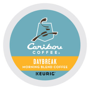 Caribou Coffee K-Cup Pod Daybreak Morning Blend, 24 Count, 4 Per Case