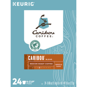 Caribou Coffee K-Cup Pod Caribou Blend, 24 Count, 4 Per Case