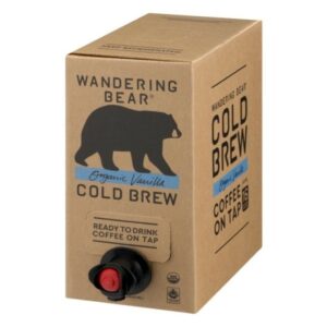 Wandering Bear Vanilla Cold Brew Coffee 96 fl oz (6 lbs) 3 Per Case