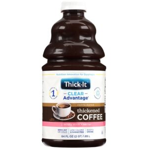 Thick It Clear Advantage Zero Calorie Gluten Free Thickened Coffee With Nectar Consistency 64 fl oz (4.17 lbs) 4 Per Case