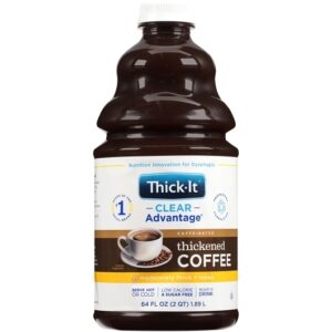 Thick It Clear Advantage Aqua Care H20 Honey Coffee Regular, 64 Fluid Ounce, 4 Per Case