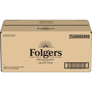 Folgers Regular Special Roast Coffee Filter Pack, 0.9 Ounce, 10 Per Case