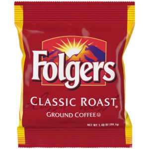 Folgers Classic Roast Ground Coffee, 1.4 Oz (150 Count)