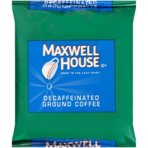 Maxwell House Coffee Decaffeinated Office Coffee Service, 1.25 Ounce, 42 Per Case