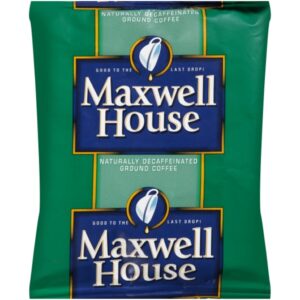 Maxwell House Decaffeinated Ground Coffee 1.7 oz (0.11 lbs) 96 Per Case