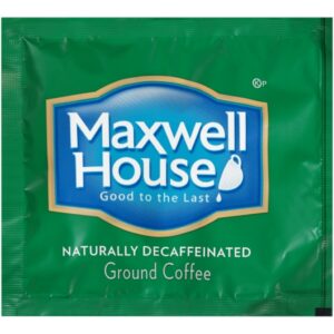 Maxwell House Filter Pack Decaffeinated Ground Coffee, 0.7 Ounce, 100 Per Case