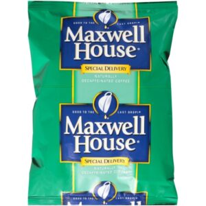 Maxwell House Coffee Special Delivery Decaffeinated Ground Coffee, 1.5 Ounce, 112 Per Case