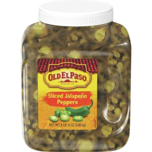 Old El Paso Sliced Jalapeno Peppers, 106 Ounce Jug, Pack of 4