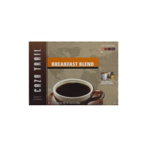 Caza Trail Coffee Breakfast Blend Single Service Brewing Cup, 24 Each, 4 Per Case
