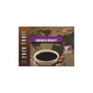Caza Trail Coffee French Roast Single Service Brewing Cup, 24 Each, 4 Per Case