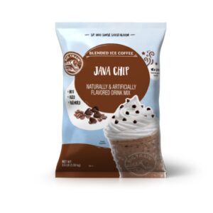 Big Train Java Chip Blended Ice Coffee Powdered Drink Mix, 3.5 Pound, 5 Per Case