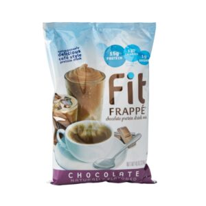 Big Train Fit Frappe Chocolate Protein Drink Mix 3 lbs (48 oz) 4 Per Case