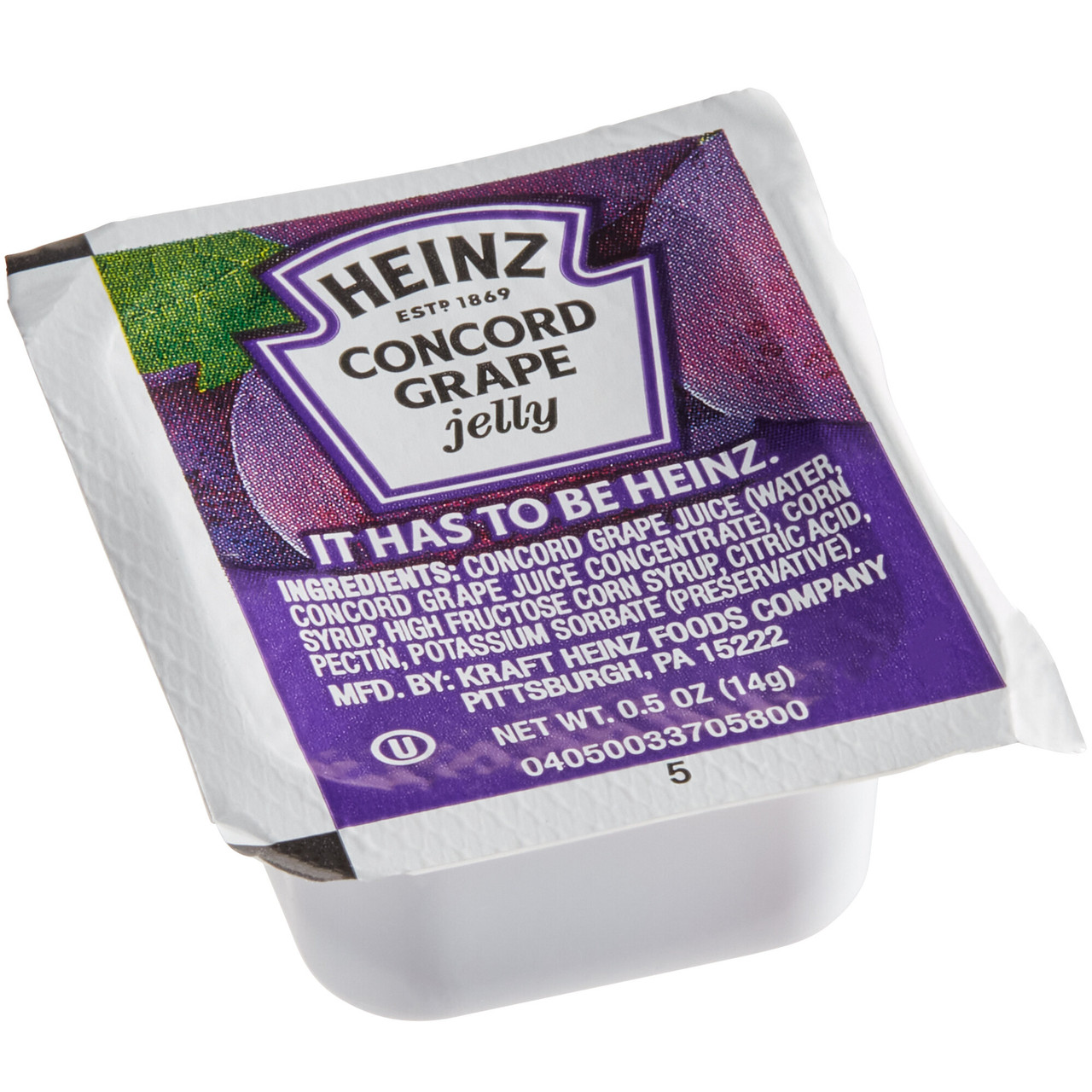 Heinz Single Serve Jelly Grape, .5 Ounce Cup, 200 per Case