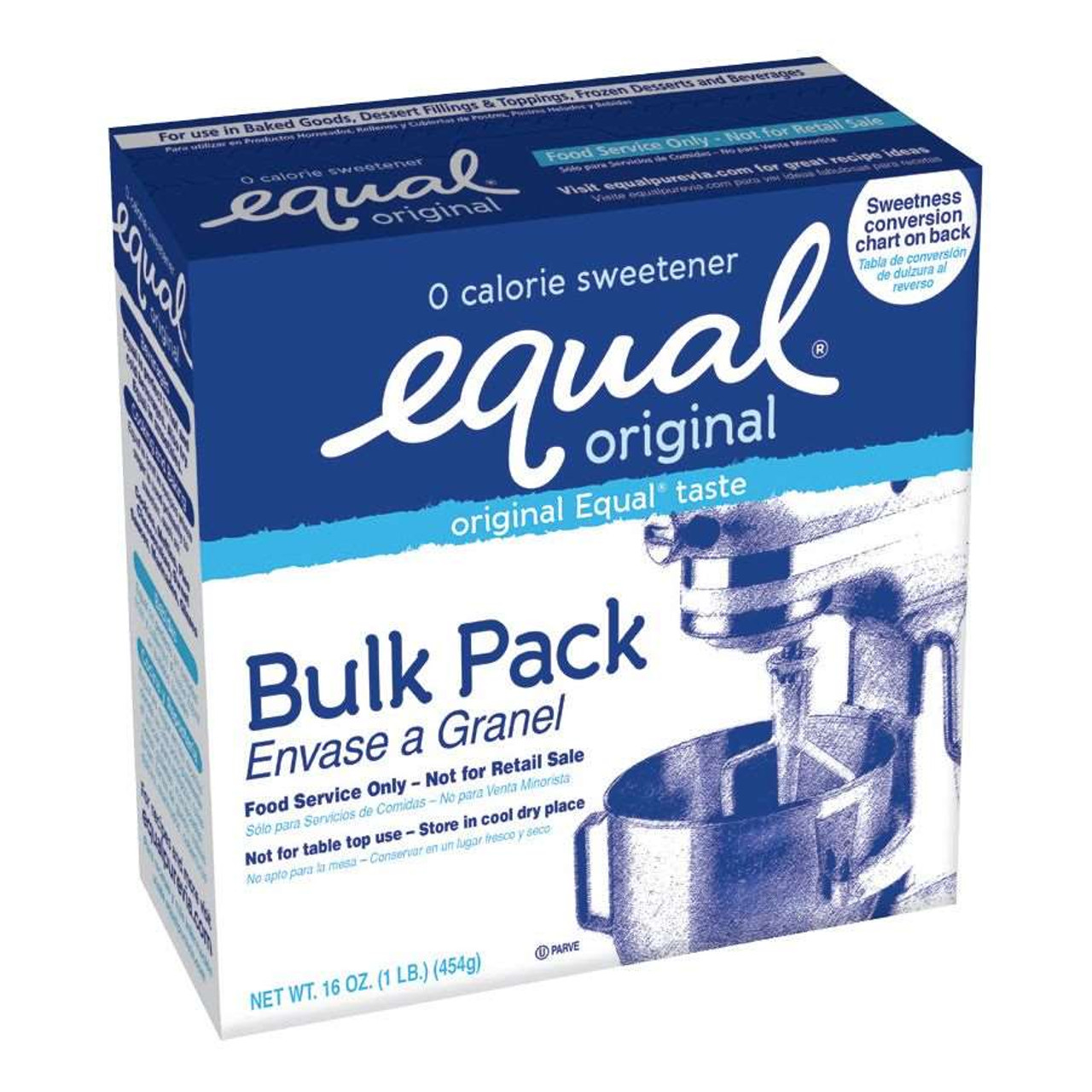 Equal Original Bulk Pack Sweetener, 16 oz, 6/Case
