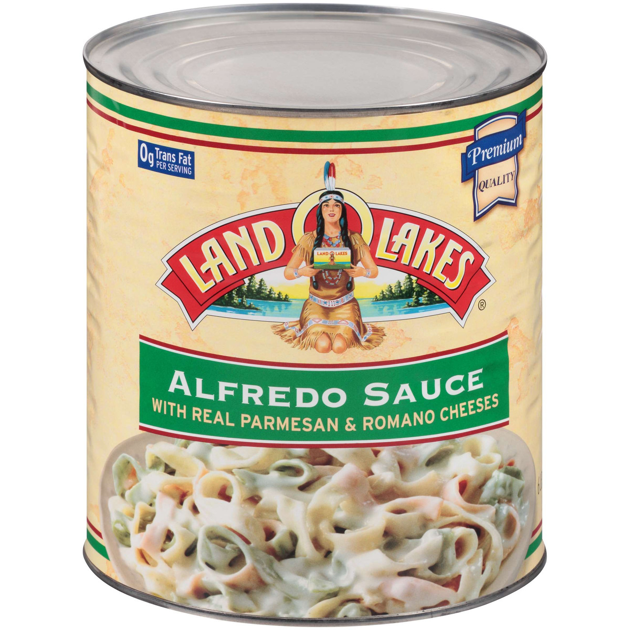 Land O Lakes Alfredo Sauce with real Parmesan & Romano Cheeses, 10 Cans, 6 Per Case