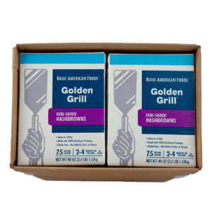 Basic American Foods Golden Grill Redi- Shred Hashbrowns, 40.5 Ounce, 6 per Case