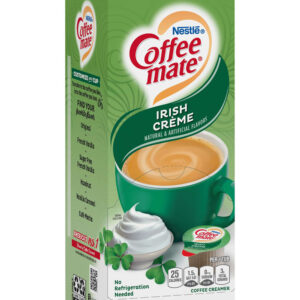 Coffee-Mate Irish Creme Single Serve Liquid Creamer, 0.375 0z./Cup, 50/Pack, 4/Case