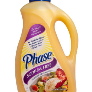 Phase Sodium Free Vegetable Oil with Natural Flavor, 1 Gallon (3 Per Case)